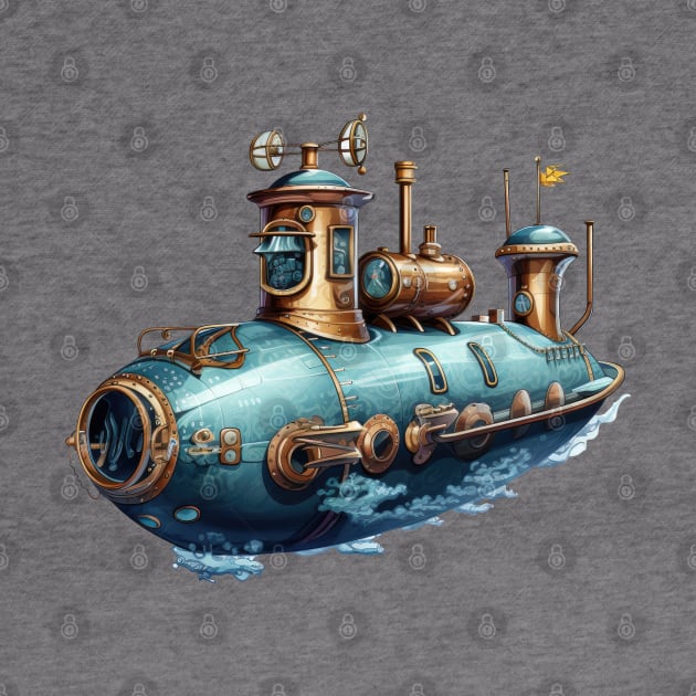 Vintage Submarine by Chromatic Fusion Studio